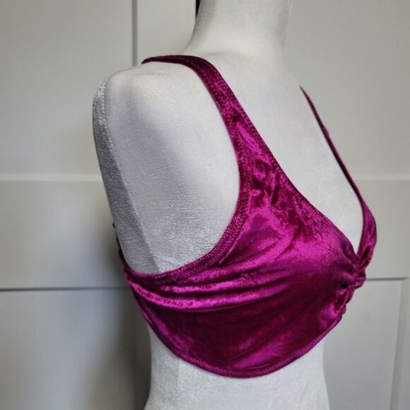 Free people rhiannon soft bra in red berry - Picture 6 of 8